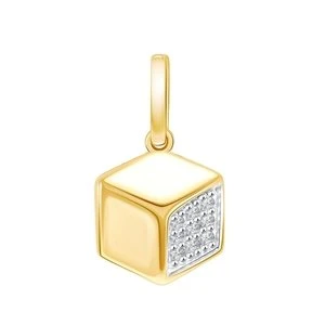 Подвеска  золотая с фианитом