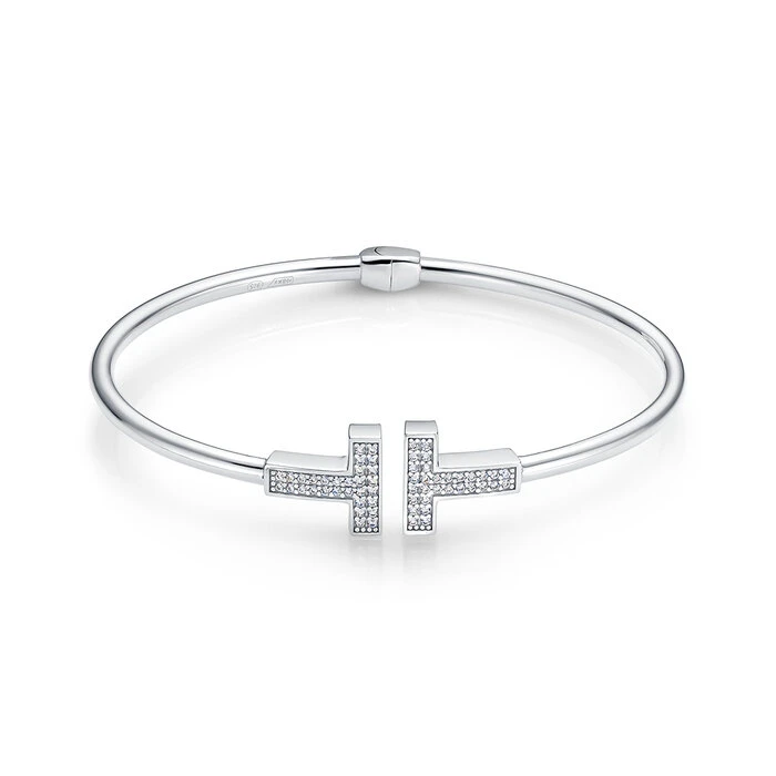 Браслет  серебряный с фианитом