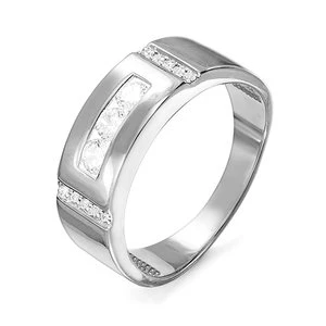 Кольцо  серебряное с фианитом