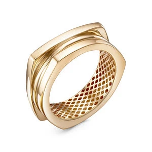 Кольцо «Дельта» из красного золота