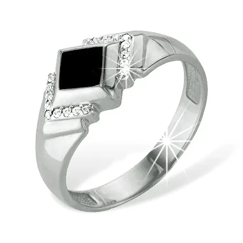 Кольцо  серебряное с фианитом