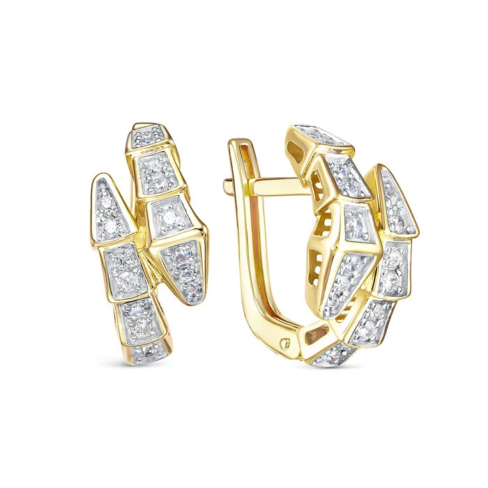 Серьги «BERGER» золотые