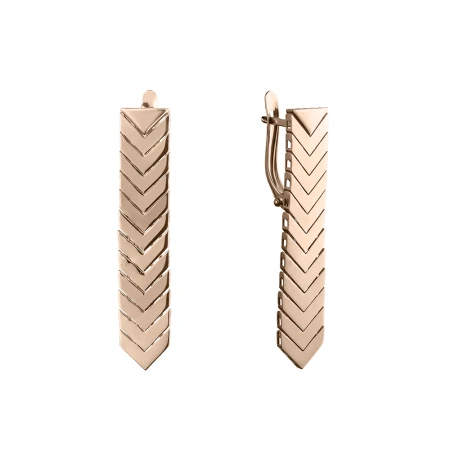 Серьги «Магнат» из красного золота