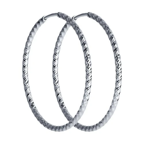 Серьги  серебряные