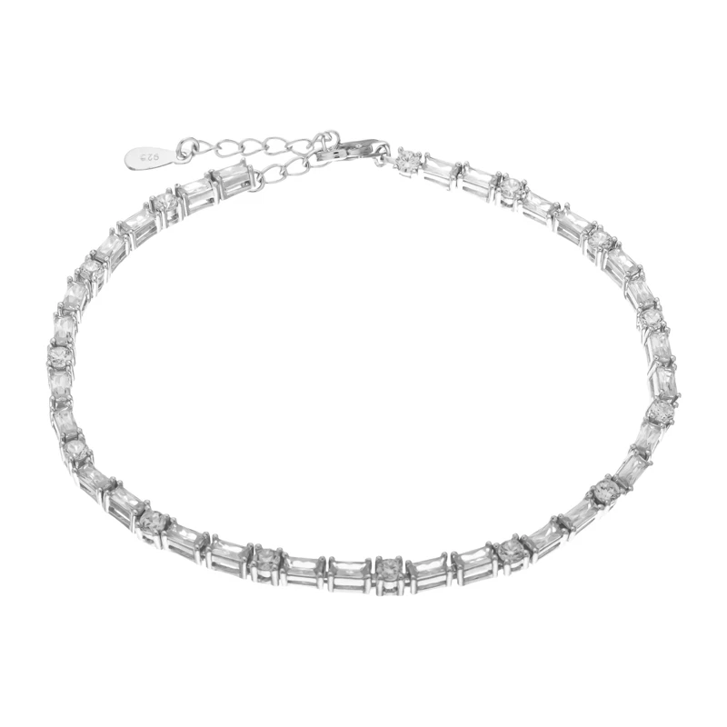 Браслет  серебряный с фианитом