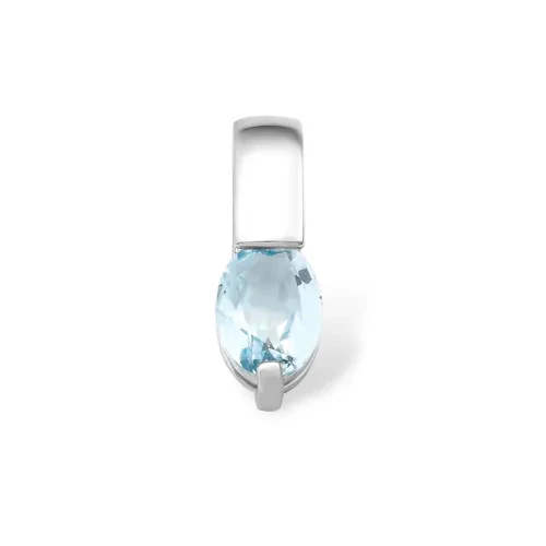 Подвеска  серебряная с топазом