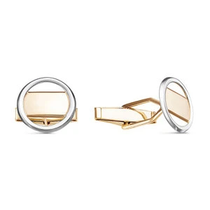 Запонки «Дельта» из красного золота