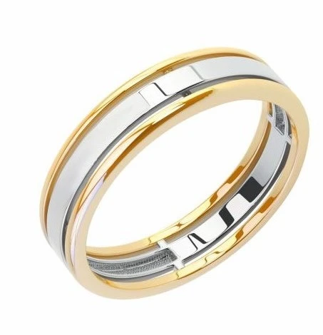 Кольцо  из комбинированного золота