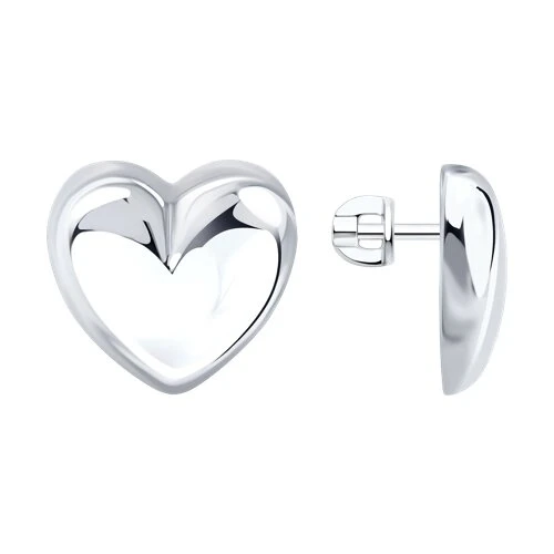 Серьги  серебряные