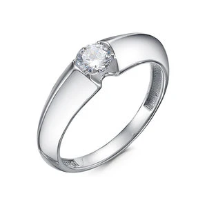 Кольцо  серебряное с фианитом