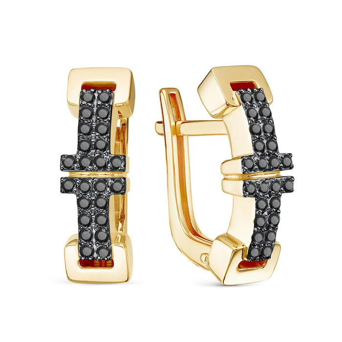 Серьги «BERGER» золотые