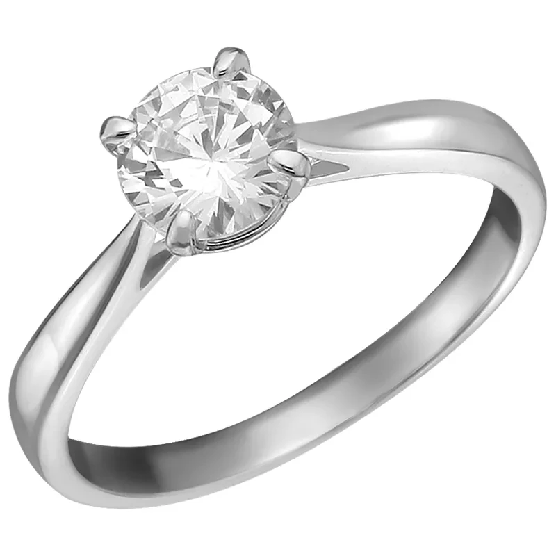 Кольцо «Сильверк» серебряное с фианитом