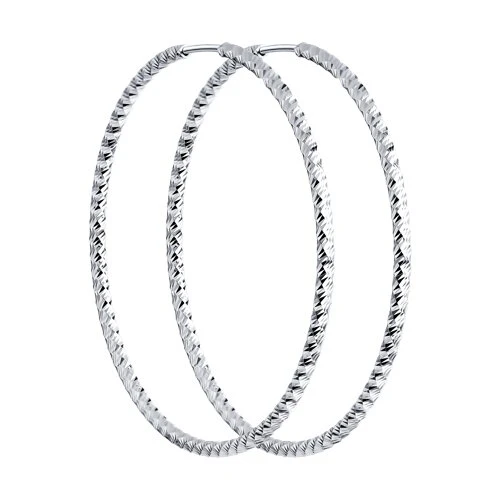 Серьги  серебряные