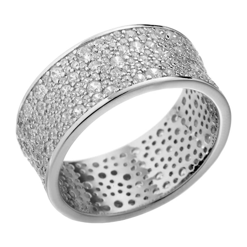 Кольцо  серебряное с фианитом