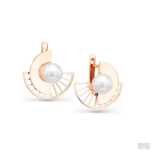 Серьги «MAGIC STONES» золотые