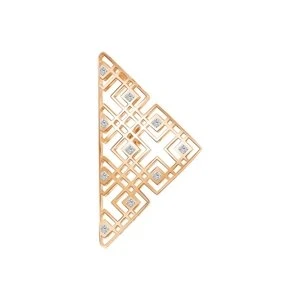 Подвеска  из красного золота с фианитом