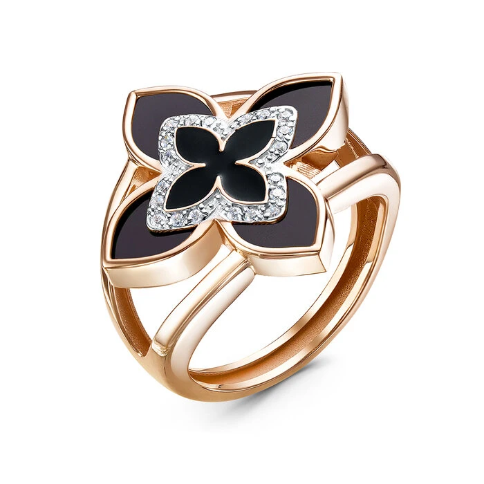 Кольцо «BERGER» золотое