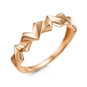 Кольцо «Дельта» из красного золота