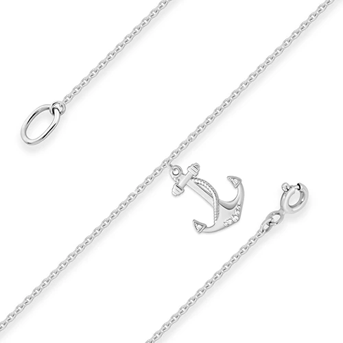 Браслет  серебряный с фианитом