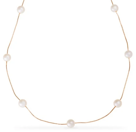 Колье  из красного золота с жемчугом