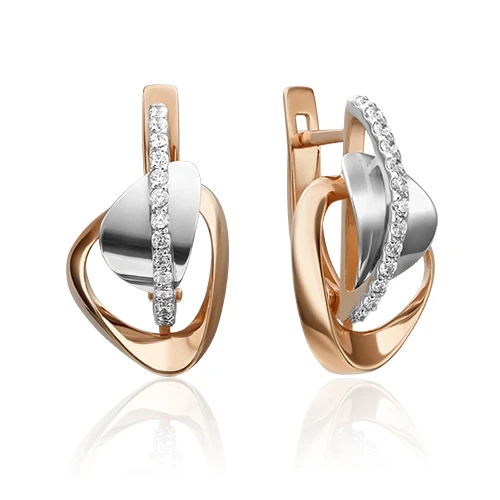 Серьги «ПЛАТИНА» золотые