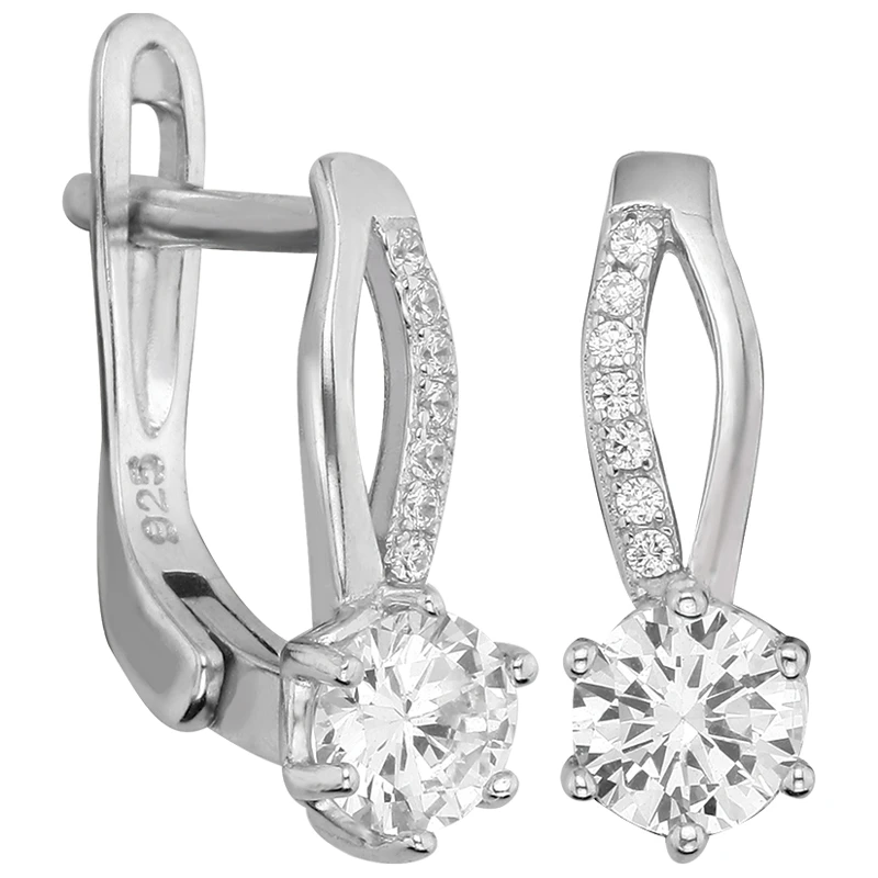 Серьги «Сильверк» серебряные