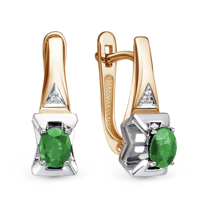 Серьги «Империал» золотые