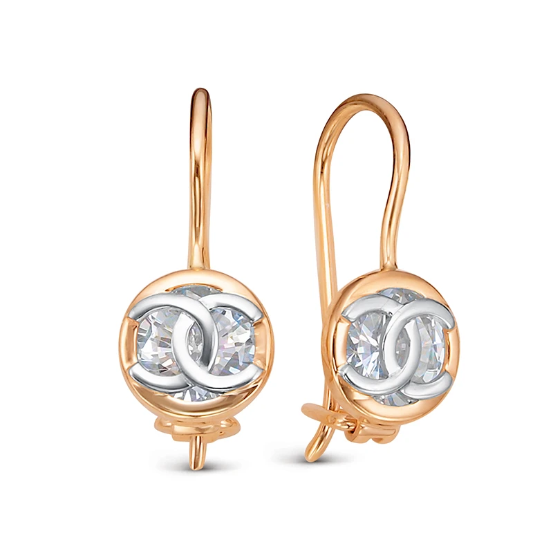 Серьги «Дельта» золотые