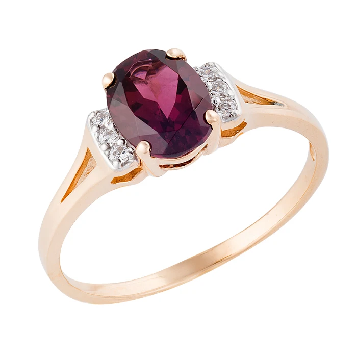 Кольцо  из красного золота