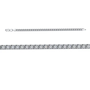 Браслет  серебряный с фианитом