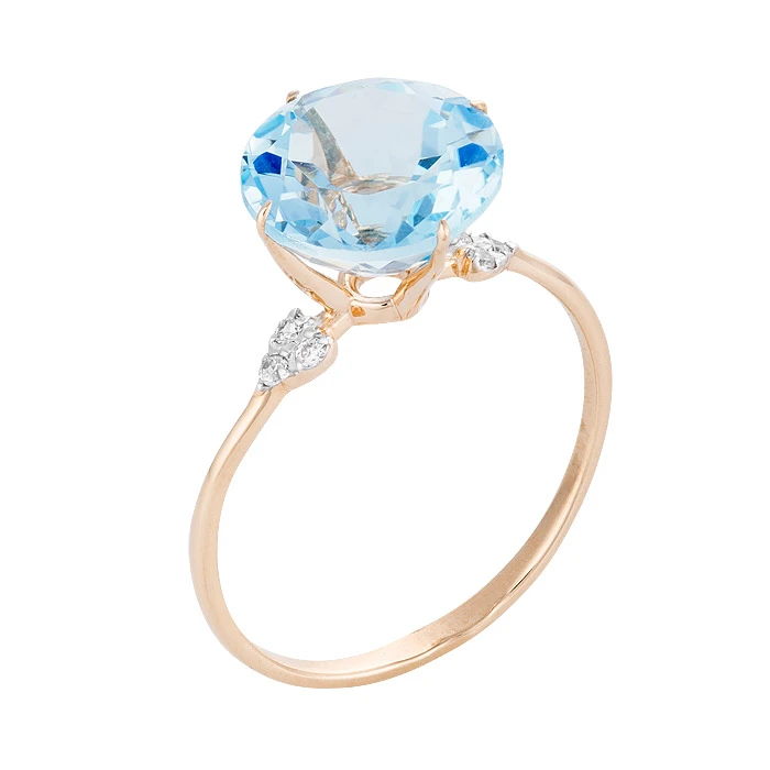 Кольцо  из красного золота