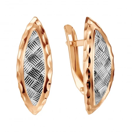 Серьги «Голден Глоб» из красного золота