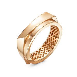 Кольцо «Дельта» из красного золота