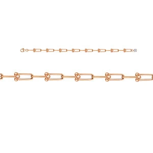 Браслет  из красного золота с фианитом