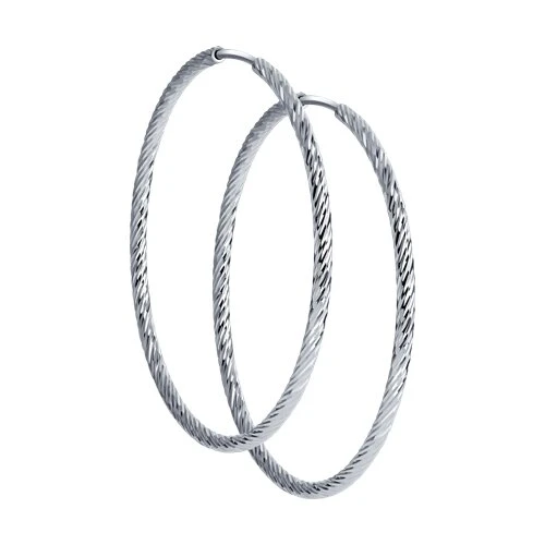 Серьги  серебряные