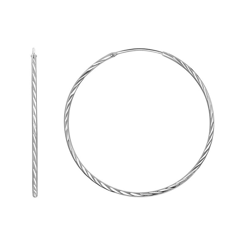 Серьги  серебряные