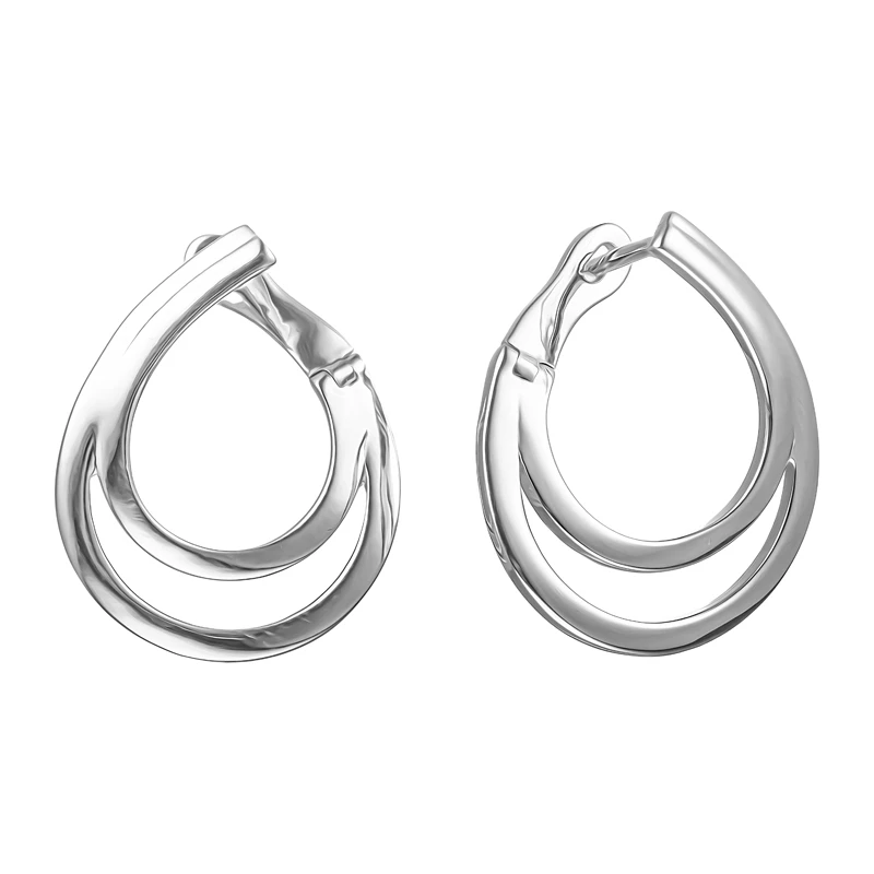 Серьги  серебряные