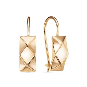 Серьги  из красного золота