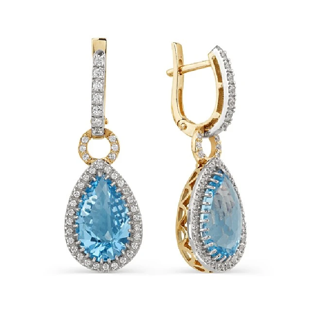 Серьги  серебряные