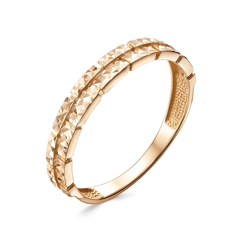 Кольцо «Дельта» из красного золота