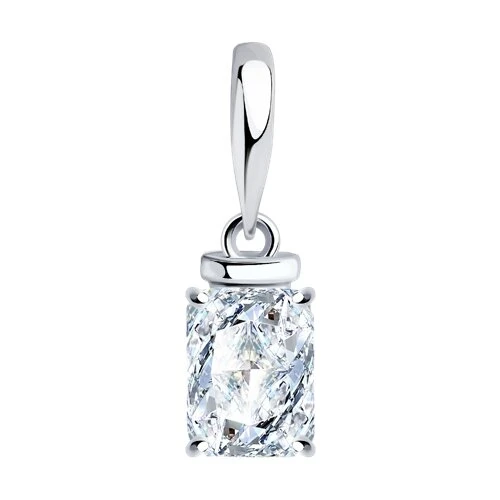 Подвеска  серебряная с фианитом