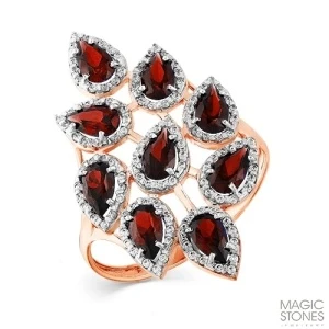 Кольцо «MAGIC STONES» золотое