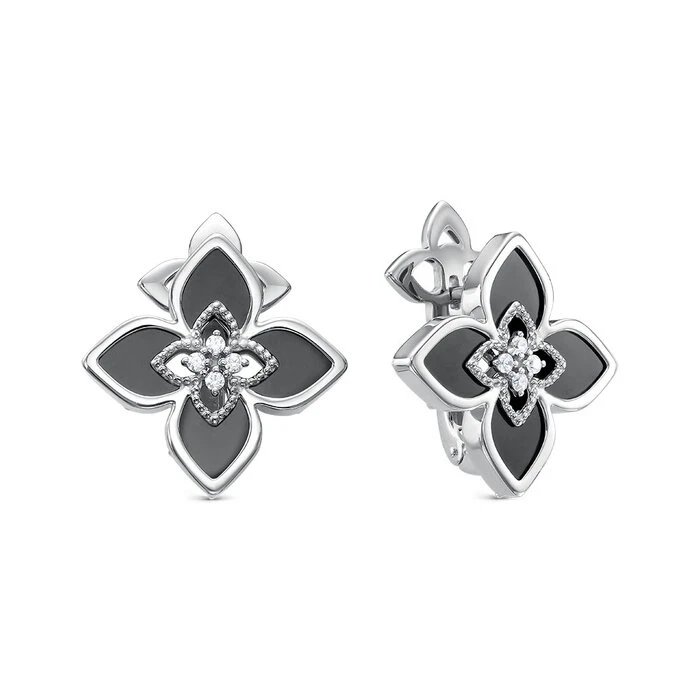 Серьги «BERGER» серебряные