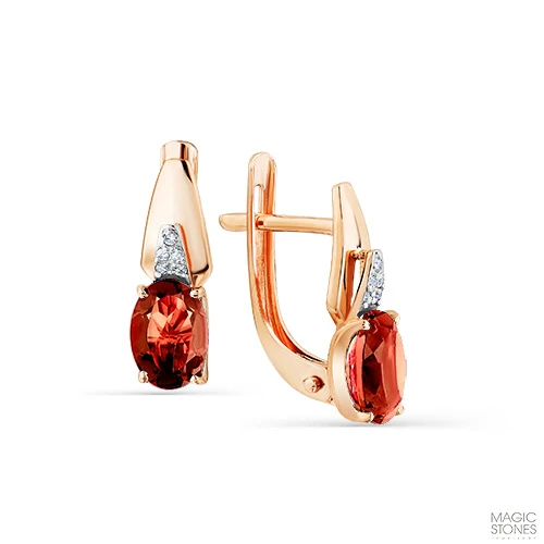 Серьги «MAGIC STONES» золотые