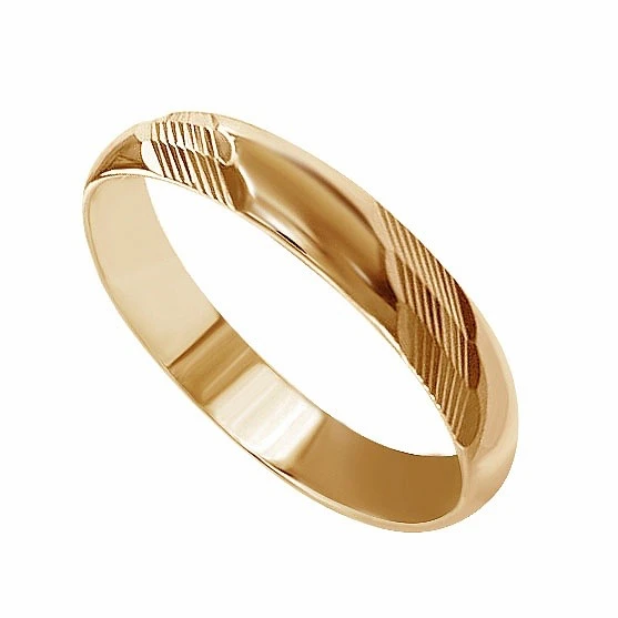 Кольцо  из красного золота