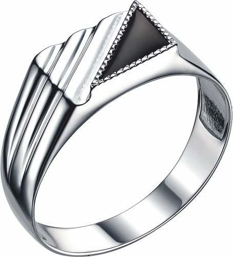 Кольцо  серебряное с агатом