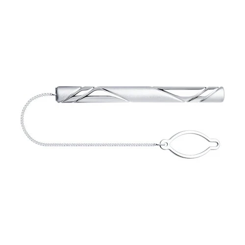 Зажим  серебряный