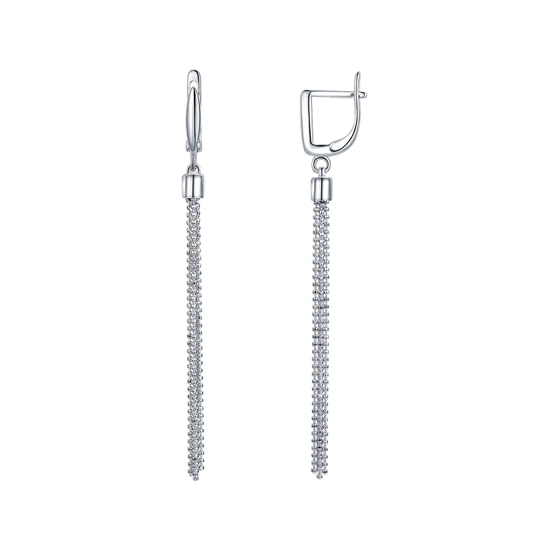 Серьги «Сильверк» серебряные