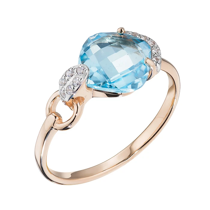 Кольцо  из красного золота