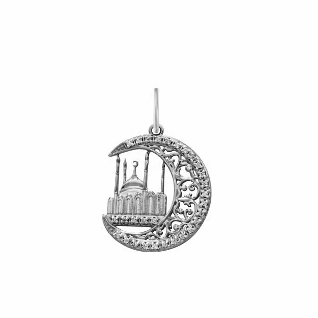 Подвеска  серебряная с фианитом